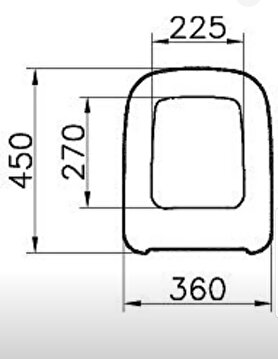 S20 Özel İhtiyaç Bedensel Engelli Klozet Kapağı -duroplast-beyaz-güç Destek Çubuklu Kapak 88-003-001 | Decoverse