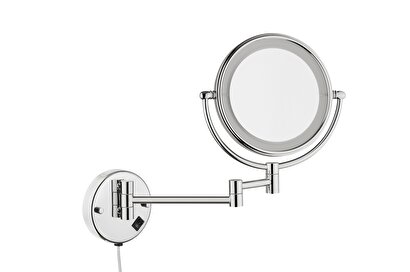  Arkitekta A44010 Makyaj Tıraş Aynası, Ledli, Krom | Decoverse