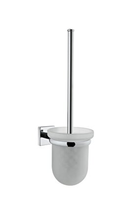 Q-line A44999 Tuvalet Fırçalığı, Duvardan, Krom | Decoverse