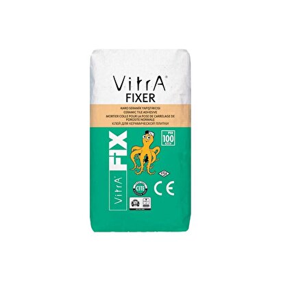 VitrA Fix Fixer 25 Kg Gri Karo Seramik Yapıştırıcısı | Decoverse