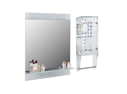  Vitale Ledli Ayna Ve Cam Kabinet Seti Ak.l-b0145x1 | Decoverse