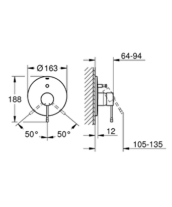  Grohe Essence New Ankastre Banyo Duş Bataryası Krom- 19285001 | Decoverse