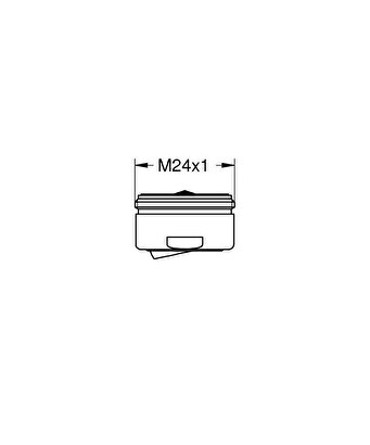 Grohe Lavabo Bataryası Perlatörü Gizli Oynar Başlıklı M24 X1 Dış Dişli Krom - 64451000 | Decoverse