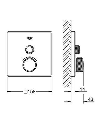  Grohe Ankastre Term. Banyo Bat. 1 Çık. S.control Kr/byz- 29153ls0 | Decoverse