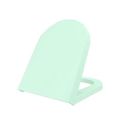 Bocchi Pure S Klozet Kapağı Kısa Mat Mint Yeşil A0302-033 | Decoverse