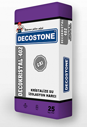  Decokristal - 402 Kristalize Su İzolasyon Harcı (25kg Toz) | Decoverse