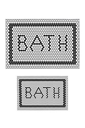  Dekoratif Kaymaz Tabanlı İnce Modern Yıkanabilir 2 Li Banyo Paspas Takımı / 50x80 Cm & 60x100 Cm | Decoverse