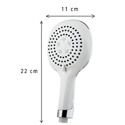  Cms Truva Beyaz Banyo Bataryası Beyaz Duş Seti Mafsallı Duş Seti Beyaz Banyo Duş Bataryası Duş Başlığı Seti | Decoverse