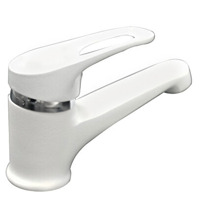 Cms Beyaz Batarya Musluk Duş Seti Banyo Bataryası Beyaz Lavabo Musluğu Yağmurlama Tepe Duşu Takımı | Decoverse
