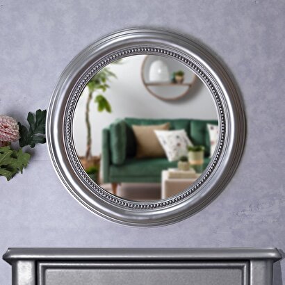 Round Ayna Gümüş | Decoverse