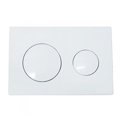 Serel Beyaz Panel Gömme Rezervuar Basma Butonu P400130 | Decoverse