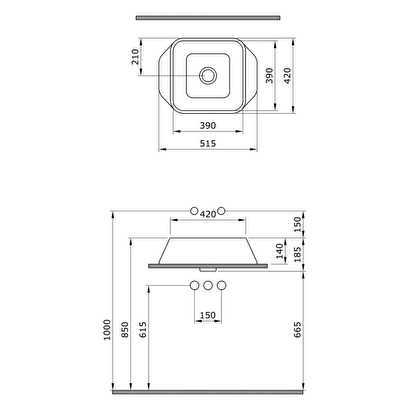 Bocchi Firenze Çanak Lavabo Mat Siyah 1005-004-0125 | Decoverse