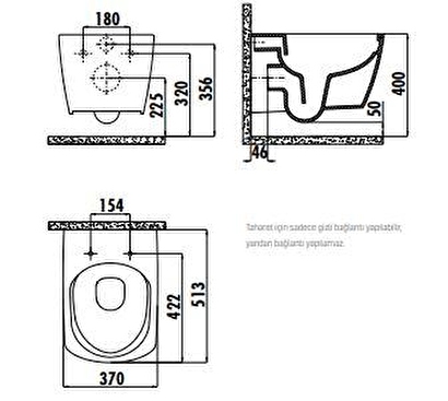  Creavit Elegant Rim-off Asma Klozet Eg321 Kapak Hariç | Decoverse