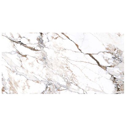 Vitra 60x120 Marble-x Fon Beyaz Parlak Porselen Karo K949808flpr1vtsp | Decoverse