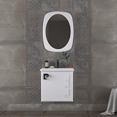 Pierre Cardin Star 60 Cm Antique White Banyo Dolabı Mat Beyaz | Decoverse