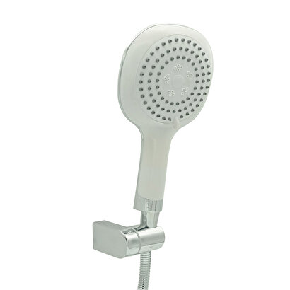 Cms Truva Beyaz Banyo Bataryası Beyaz Duş Seti Mafsallı Duş Seti Beyaz Banyo Duş Bataryası Duş Başlığı Seti | Decoverse