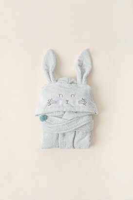 İrya Bunny Çocuk Bornozu Su Yeşili | Decoverse