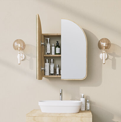  Neostill - Hope Aynalı Banyo Dolabı / Safir 60cm | Decoverse