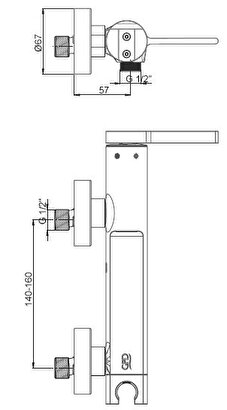 Gpd Duş Bataryası Gildo Siyah - Mdb165-s | Decoverse