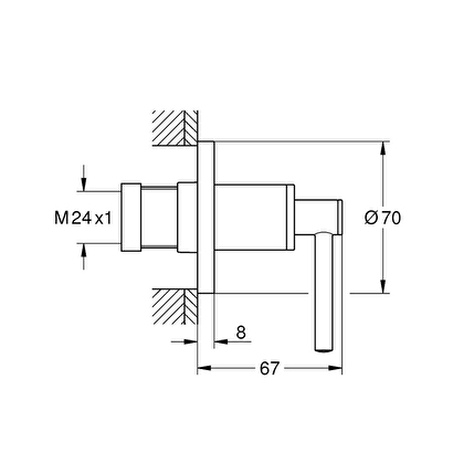  Grohe Atrio Ankastre Stop Valf - 19088da3 | Decoverse