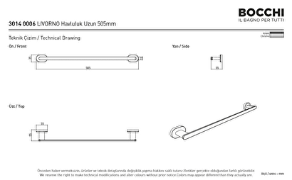 Bocchi Lıvorno Havluluk Uzun 505 Mm Krom | Decoverse