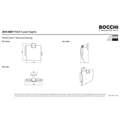 Bocchi Pıave Tuvalet Kağıtlık Krom | Decoverse