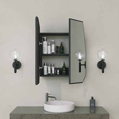  Neostill - Quartz Banyo Aynası / Siyah | Decoverse