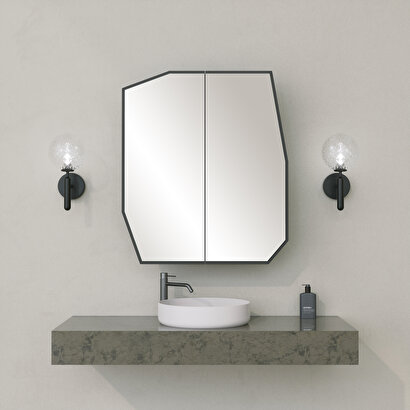 Neostill - Quartz Banyo Aynası / Siyah | Decoverse