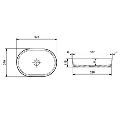  Bocchi Slim Line Oval Lavabo 55x38 Cm Mat Siyah | Decoverse