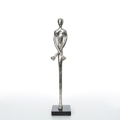  Vitale Sadu Küçük Dekoratif Figür Silver 65 Cm Ak.ij0029 | Decoverse