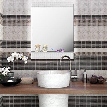 Vitale Doru Ledli Raflı Banyo Aynası Ak.l-145w3-s | Decoverse