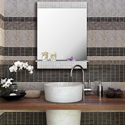 Vitale Doru Ledli Raflı Banyo Aynası Ak.l-145w3-s | Decoverse