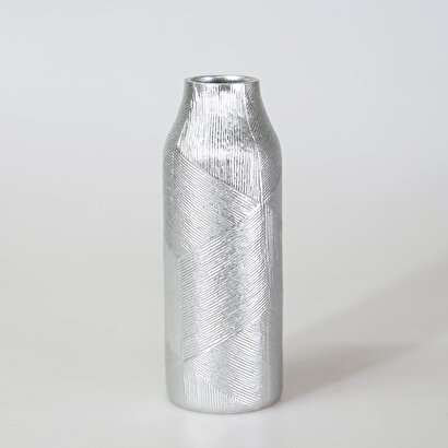 Athena Küçük Vazo Gümüş | Decoverse