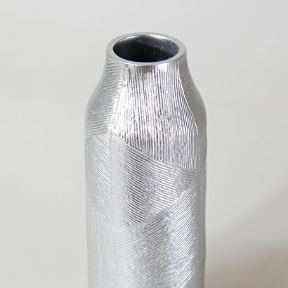 Athena Küçük Vazo Gümüş | Decoverse