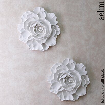  Lotus Dekoratif Çiçek Beyaz | Decoverse