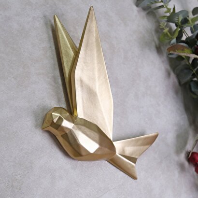  Mouette 3'lü Dekoratif Kuş Altın | Decoverse