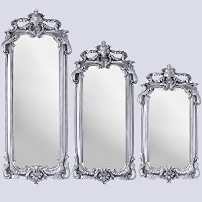 Royal 3'lü Ayna Gümüş | Decoverse