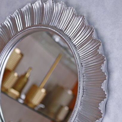  Flashy Yuvarlak Ayna Gümüş | Decoverse