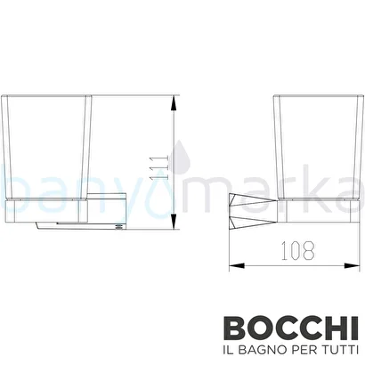  Bocchi Siena Diş Fırçalık Krom 3019 0003 | Decoverse