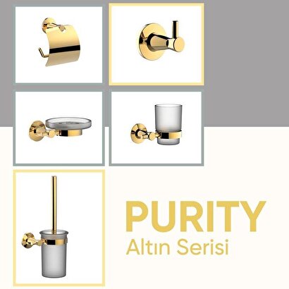  Serel Purity Tuvalet Kağıtlığı Altın Gold Paslanmaz- Pirinç 140113009a | Decoverse