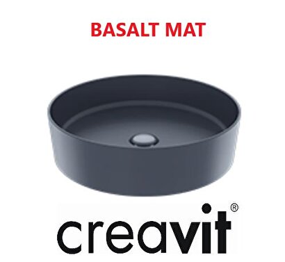 Creavit Loop 45 Cm Set Üstü Çanak Lavabo Basalt Mat Lp145 | Decoverse