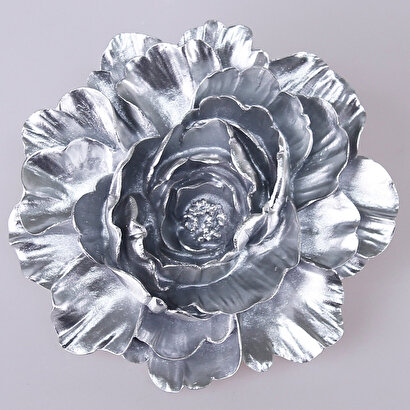 Lotus Dekoratif Çiçek Gümüş | Decoverse