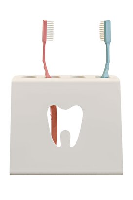  Banyo Için Fonksiyonel Diş Fırçalık Diş Fırçası Standı Beyaz | Decoverse