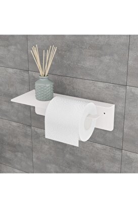 Tuvalet Kağıdı Standı Banyo Tuvalet Kağıdı Aparatı Beyaz | Decoverse