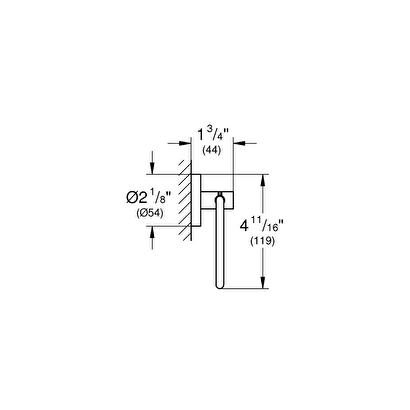  Grohe Tuvalet Kağıtlık Essentials Hard Graphite - 40689al1 | Decoverse