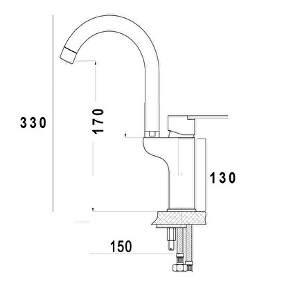  Troy Banyo Lavabo Bataryası U Borulu Su Çıkış Özellik 1.kalite Krom Kaplama Lavabo Musluğu | Decoverse
