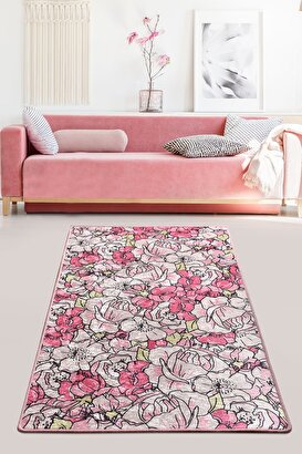  Rosa Pink Djt Salon,koridor, Dekoratif Halı | Decoverse
