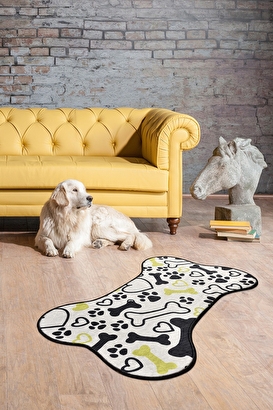 BONE  DJT 70x120 cm Pet Paspası, Köpek Paspası, Halısı | Decoverse