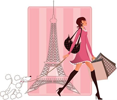  Pariste Alışveriş - Kanvas Tablo | Decoverse