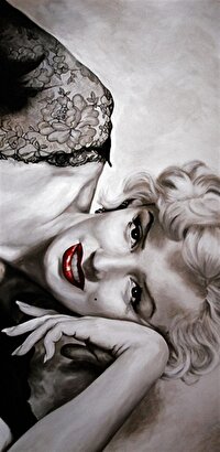 Marilyn Monroe Bw - Kanvas Tablo | Decoverse
